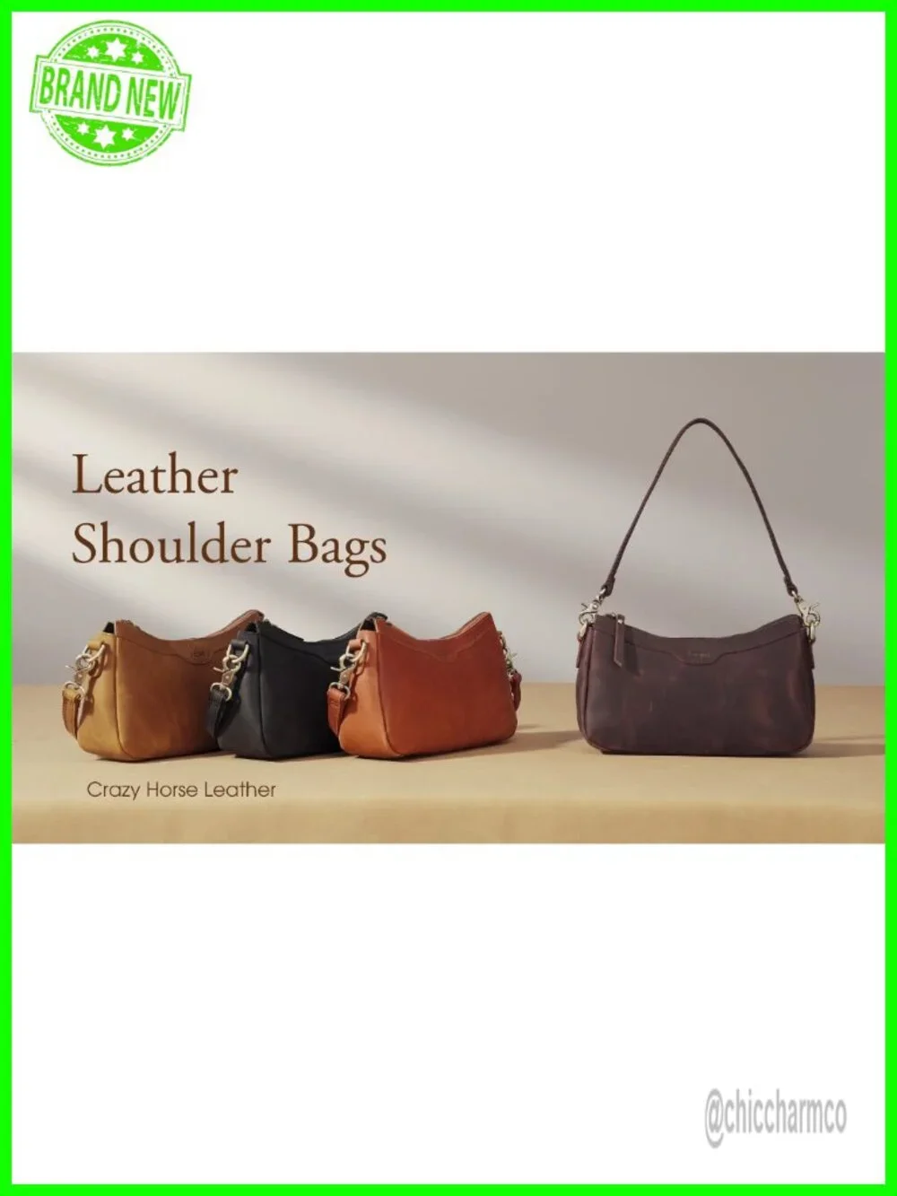 Top Grain Leather Hobo Crossbody Bag Adjustable Straps Multi Pockets
